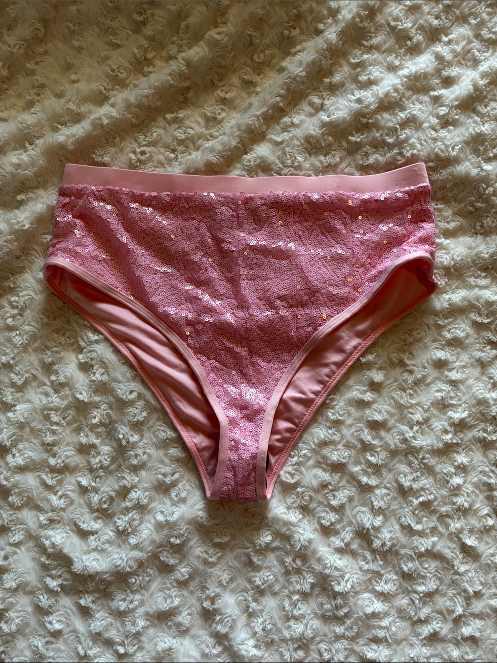 Pink Sequin Bikini Bottoms